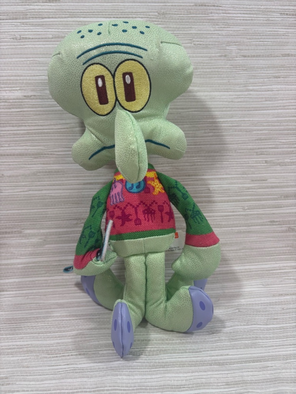 SPONGEBOB SQUAREPANTS ✨2021 Nickelodeon Green Squidward Plush Toy good condition